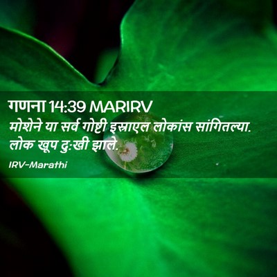Picture 02 - गणना 14:39 MARIRV - मोशेने या सर्व - Bible Verse Picture