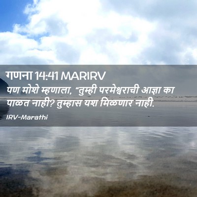 Picture 02 - गणना 14:41 MARIRV - पण मोशे म्हणाला, - Bible Verse Picture