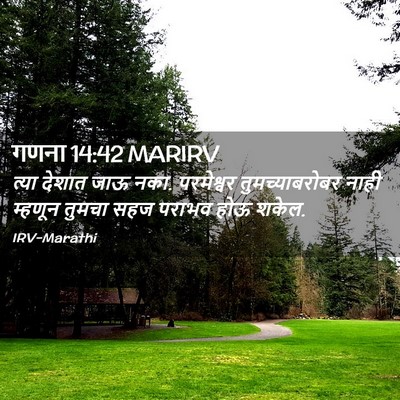 Picture 02 - गणना 14:42 MARIRV - त्या देशात जाऊ नका. - Bible Verse Picture