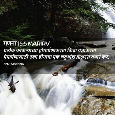 Picture 02 - गणना 15:5 MARIRV - प्रत्येक - Bible Verse Picture