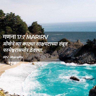 Picture 02 - गणना 17:7 MARIRV - मोशेने त्या - Bible Verse Picture