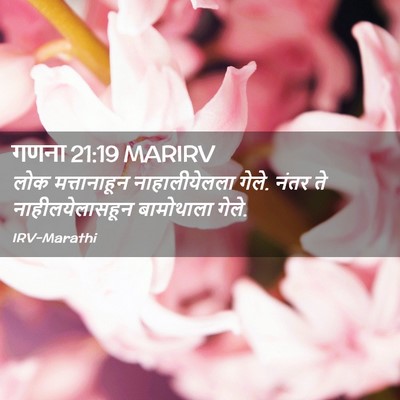 Picture 02 - गणना 21:19 MARIRV - लोक मत्तानाहून - Bible Verse Picture