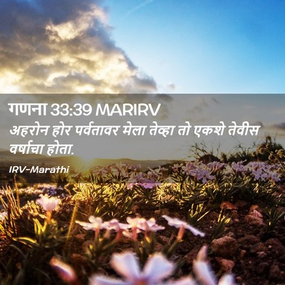 Picture 02 - गणना 33:39 MARIRV - अहरोन होर - Bible Verse Picture