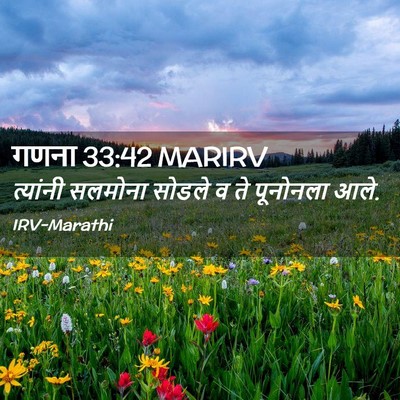 Picture 02 - गणना 33:42 MARIRV - त्यांनी सलमोना - Bible Verse Picture