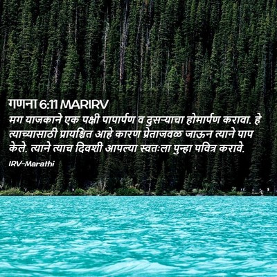 Picture 02 - गणना 6:11 MARIRV - मग याजकाने एक - Bible Verse Picture