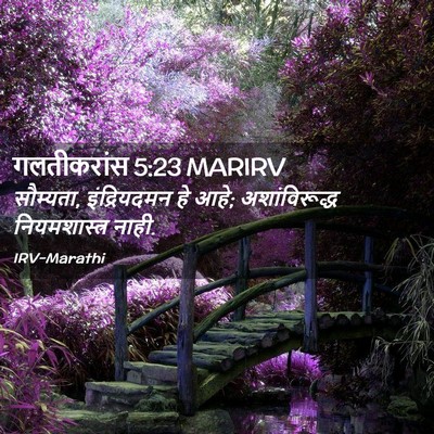 Picture 02 - गलतीकरांस 5:23 MARIRV - सौम्यता, - Bible Verse Picture