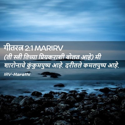 Picture 02 - गीतरत्न 2:1 MARIRV - (ती स्त्री तिच्या - Bible Verse Picture