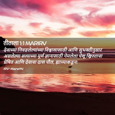 Picture 02 - तीताला 1:1 MARIRV - देवाच्या - Bible Verse Picture