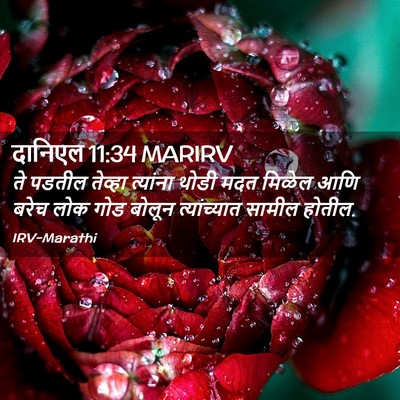 Picture 02 - दानिएल 11:34 MARIRV - ते पडतील तेव्हा - Bible Verse Picture