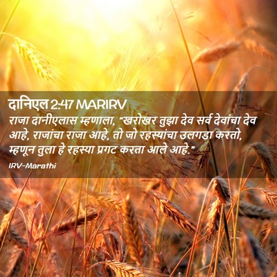 Picture 02 - दानिएल 2:47 MARIRV - राजा दानीएलास - Bible Verse Picture