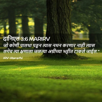 Picture 02 - दानिएल 3:6 MARIRV - जो कोणी पालथा पडून - Bible Verse Picture