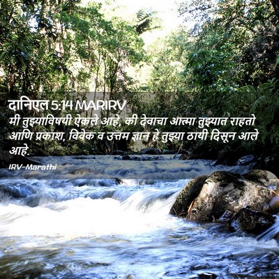 Picture 02 - दानिएल 5:14 MARIRV - मी तुझ्याविषयी - Bible Verse Picture