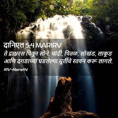 Picture 02 - दानिएल 5:4 MARIRV - ते द्राक्षरस - Bible Verse Picture
