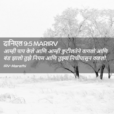 Picture 02 - दानिएल 9:5 MARIRV - आम्ही पाप केले आणि - Bible Verse Picture