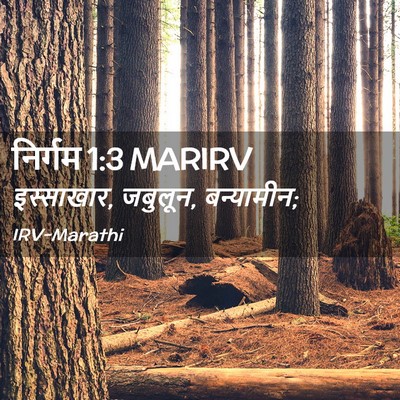 Picture 02 - निर्गम 1:3 MARIRV - इस्साखार, जबुलून, - Bible Verse Picture