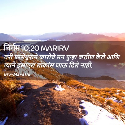 Picture 02 - निर्गम 10:20 MARIRV - तरी परमेश्वराने - Bible Verse Picture