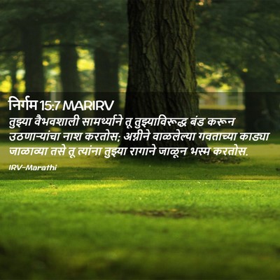 Picture 02 - निर्गम 15:7 MARIRV - तुझ्या वैभवशाली - Bible Verse Picture