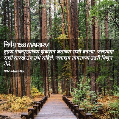 Picture 02 - निर्गम 15:8 MARIRV - तुझ्या - Bible Verse Picture