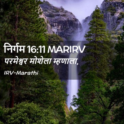 Picture 02 - निर्गम 16:11 MARIRV - परमेश्वर मोशेला - Bible Verse Picture