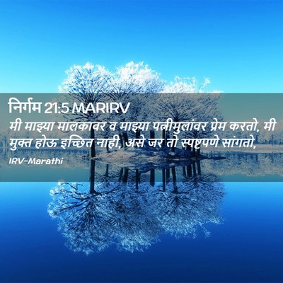 Picture 02 - निर्गम 21:5 MARIRV - मी माझ्या मालकावर - Bible Verse Picture