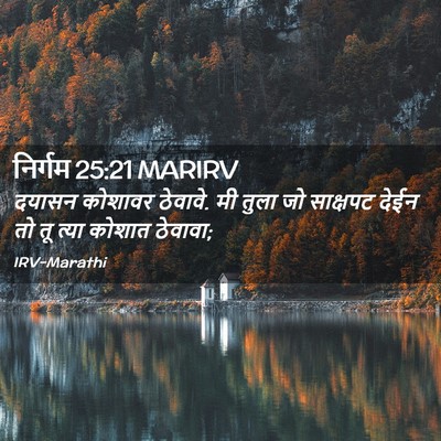 Picture 02 - निर्गम 25:21 MARIRV - दयासन कोशावर - Bible Verse Picture