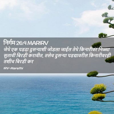 Picture 02 - निर्गम 26:4 MARIRV - जेथे एक पडदा - Bible Verse Picture