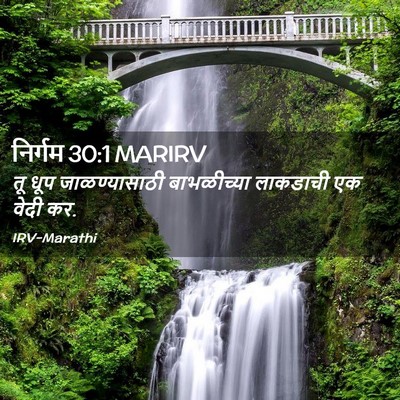 Picture 02 - निर्गम 30:1 MARIRV - तू धूप - Bible Verse Picture
