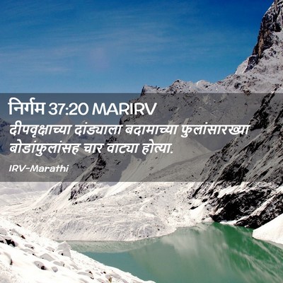 Picture 02 - निर्गम 37:20 MARIRV - दीपवृक्षाच्या - Bible Verse Picture