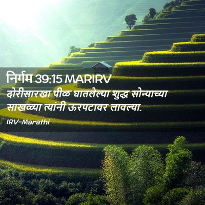 Picture 02 - निर्गम 39:15 MARIRV - दोरीसारखा पीळ - Bible Verse Picture