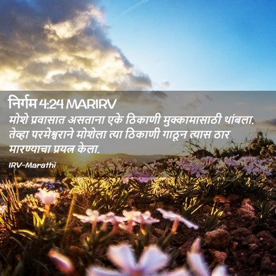Picture 02 - निर्गम 4:24 MARIRV - मोशे प्रवासात - Bible Verse Picture
