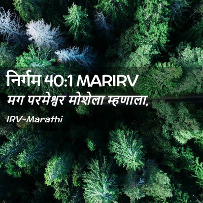 Picture 02 - निर्गम 40:1 MARIRV - मग परमेश्वर - Bible Verse Picture