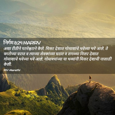 Picture 02 - निर्गम 8:24 MARIRV - अशा रीतीने - Bible Verse Picture