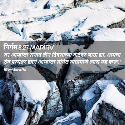 Picture 02 - निर्गम 8:27 MARIRV - तर आम्हांला रानात - Bible Verse Picture