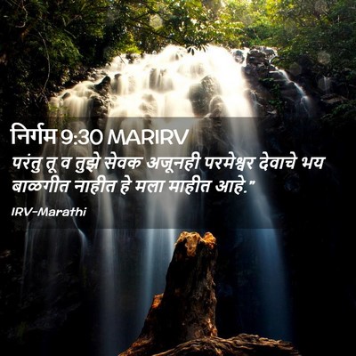 Picture 02 - निर्गम 9:30 MARIRV - परंतु तू व तुझे - Bible Verse Picture