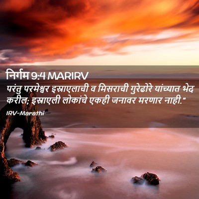 Picture 02 - निर्गम 9:4 MARIRV - परंतु परमेश्वर - Bible Verse Picture