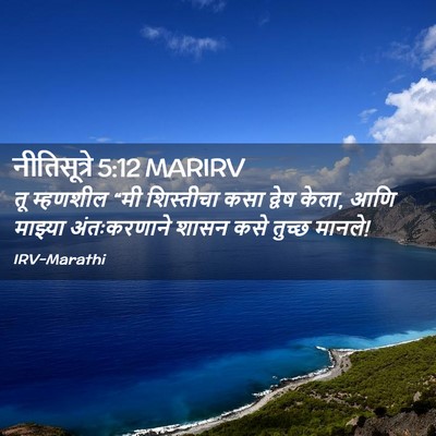 Picture 02 - नीतिसूत्रे 5:12 MARIRV - तू म्हणशील “मी - Bible Verse Picture