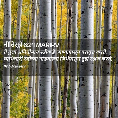Picture 02 - नीतिसूत्रे 6:24 MARIRV - ते तुला अनितीमान - Bible Verse Picture