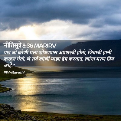 Picture 02 - नीतिसूत्रे 8:36 MARIRV - पण जो कोणी मला - Bible Verse Picture