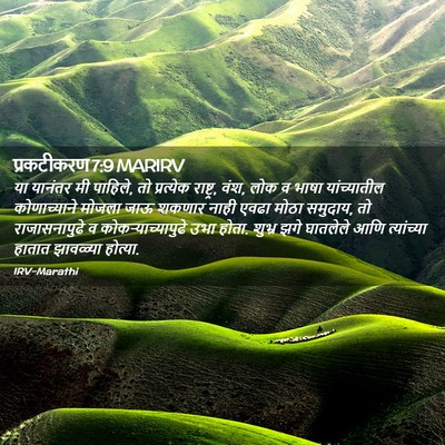 Picture 02 - प्रकटीकरण 7:9 MARIRV - या यानंतर मी - Bible Verse Picture