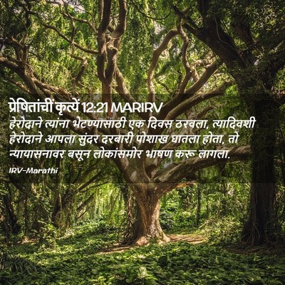 Picture 02 - प्रेषितांचीं कृत्यें 12:21 MARIRV - हेरोदाने त्यांना - Bible Verse Picture