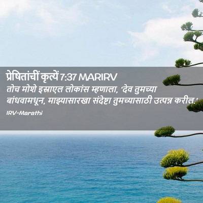 Picture 02 - प्रेषितांचीं कृत्यें 7:37 MARIRV - तोच मोशे इस्राएल - Bible Verse Picture