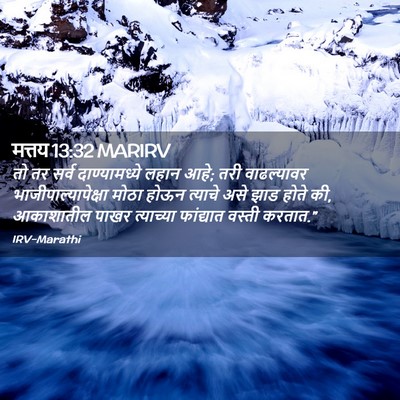 Picture 02 - मत्तय 13:32 MARIRV - तो तर सर्व - Bible Verse Picture