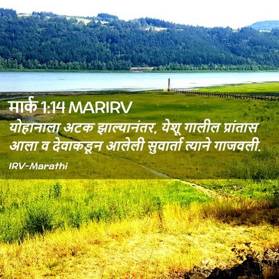 Picture 02 - मार्क 1:14 MARIRV - योहानाला अटक - Bible Verse Picture