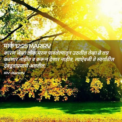 Picture 02 - मार्क 12:25 MARIRV - कारण जेव्हा लोक - Bible Verse Picture