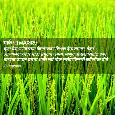 Picture 02 - मार्क 4:1 MARIRV - पुन्हा येशू - Bible Verse Picture