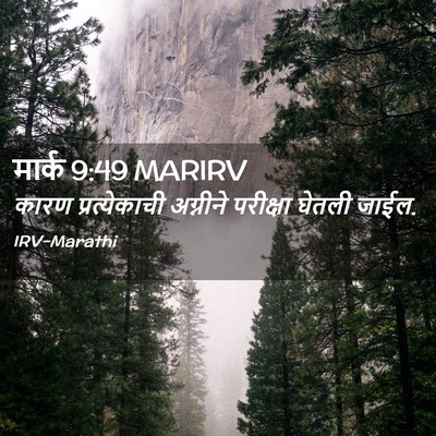 Picture 02 - मार्क 9:49 MARIRV - कारण प्रत्येकाची - Bible Verse Picture