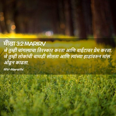 Picture 02 - मीखा 3:2 MARIRV - जे तुम्ही - Bible Verse Picture
