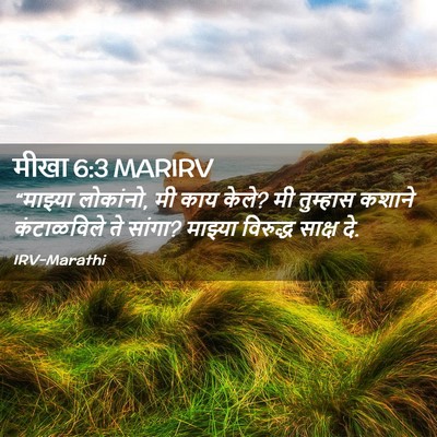 Picture 02 - मीखा 6:3 MARIRV - “माझ्या लोकांनो, - Bible Verse Picture