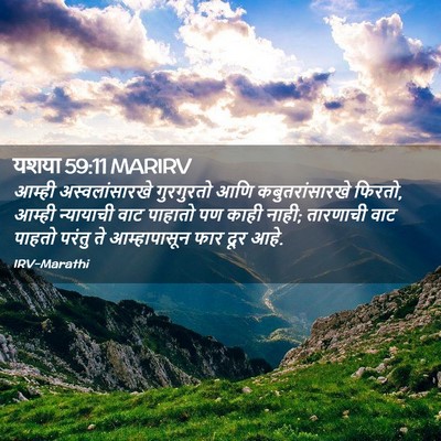 Picture 02 - यशया 59:11 MARIRV - आम्ही - Bible Verse Picture