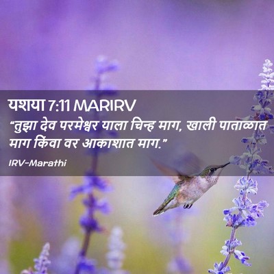 Picture 02 - यशया 7:11 MARIRV - “तुझा देव - Bible Verse Picture